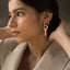 Bali with key motif earrings elevated with lab grown diamonds in 22k gold plated jewellery