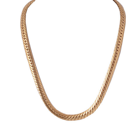 classic herringbone chain of 8mm available in 22k gold and silver finish. comes with an 2inch extender
