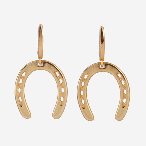dainty jewelry, horse-shoe earring perfect for everyday wear, available in 22k gold and silver finish.