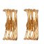 Wired effect ear studs  perfect for basic jewelry, available in 22k gold plated and silver finish.